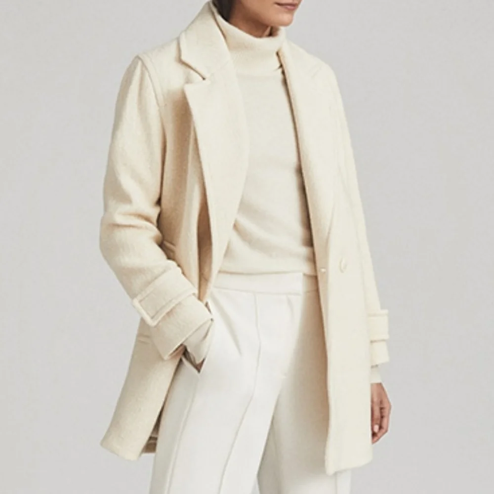 1 Left! NWT REISS | Skye Wool Blend Coat - Picture 4 of 12